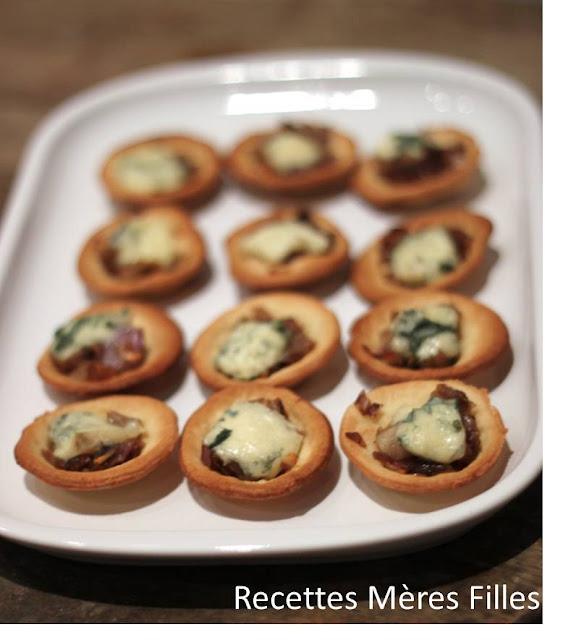 La recette Echalotes : Mini Tartelettes Echalotes Roquefort