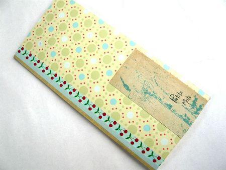 Carnet vintage prédécoupé carnet scrappé petits mots détachables