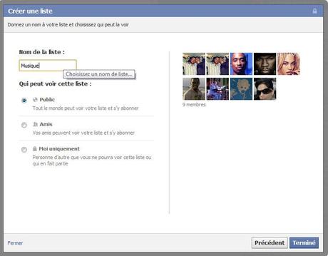 Facebook liste dintérêts Facebook lance les Listes d’intérêts