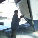 Maintenance des bateaux à Castelnaudary