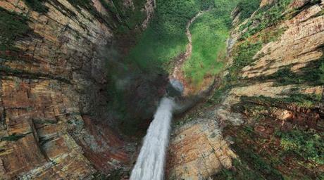 Impressionnante vue panoramique interactive à 360° de la Chute du Saut de l’Ange au Venezuela
