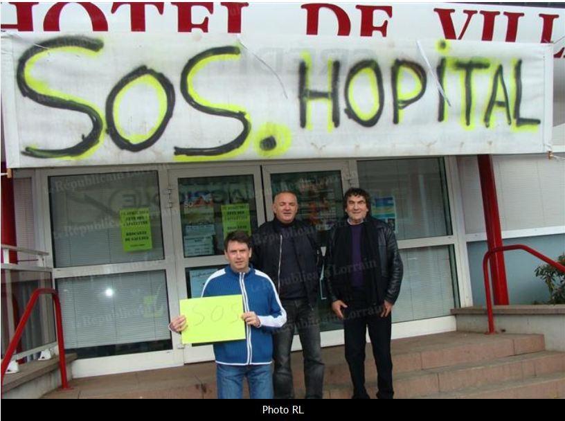 SOCIAL : LE FRONT DES LUTTES EN LORRAINE ! ALPHA SANTE, ça bouge en Lorraine, Le « PEUPLE » se fait entendre !!!! Hôpital : La mairie de Saulnes affiche sa solidarité