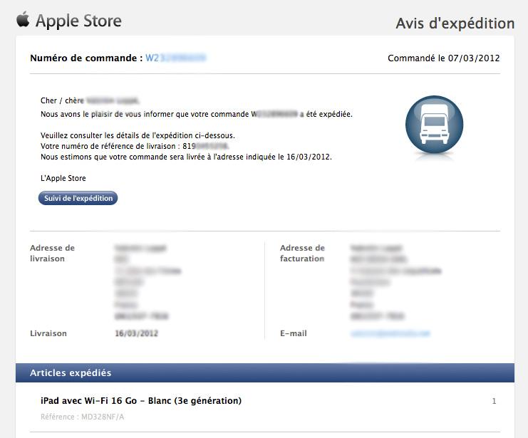 Nouvel iPad : les expéditions ont déjà débuté en France !