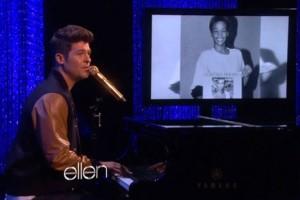 [Live] Robin Thicke rend hommage à Whitney @ Ellen.