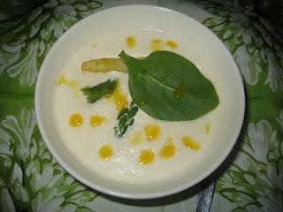 Panna Cotta de parmesan aux asperges et au sirop d'orange!
