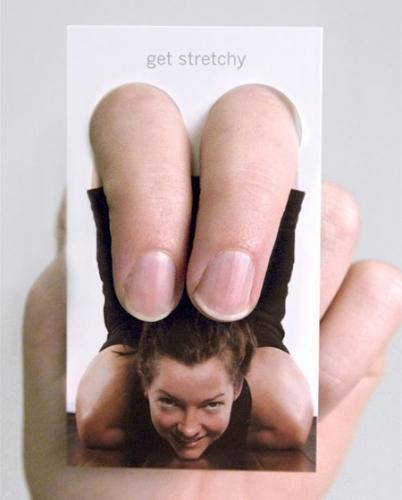 yoga, business card