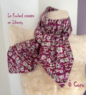 Ô Coco : Pimpant foulard cravate Liberty