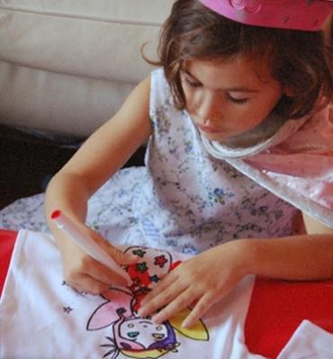 Le tee-shirt bio à gribouiller... les enfants vont adorer !