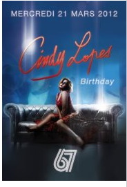 Cindy Lopez fête son annivesaire