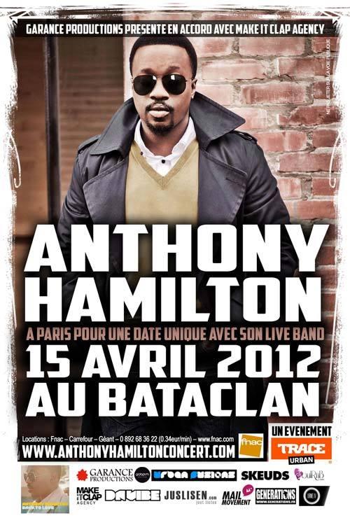 Anthony Hamilton en concert au Bataclan (Paris) le 15 avril 2012