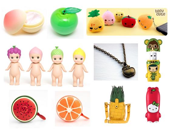 ☁ La liste de fruits, hors cuisine.