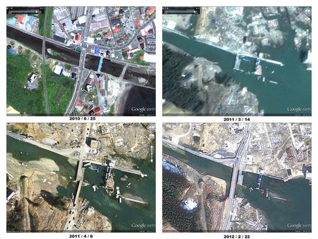 Google Maps met à jour les vues satellites de la côte Japonaise touchée par le Tsunami