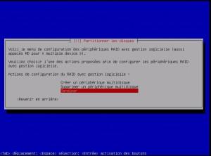 Configuration d’un RAID lors de l’installation d’un système Debian