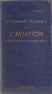 Dictionnaire technique de l'aviation de J.Lycett
