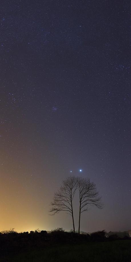 Vénus et Jupiter photographiée par Laurent Laveder