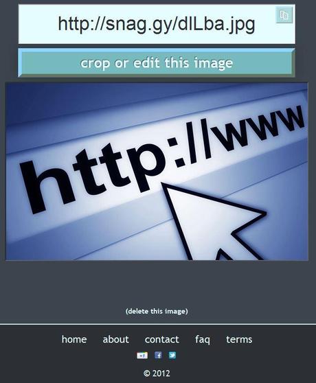 Snag.gy : Copier, Editer et partager une image online sans la télécharger