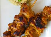 Tikka kebabs poulet pilaf l'indienne