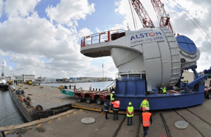 Le prototype de la plus grande éolienne offshore est en construction à Saint-Nazaire, en France