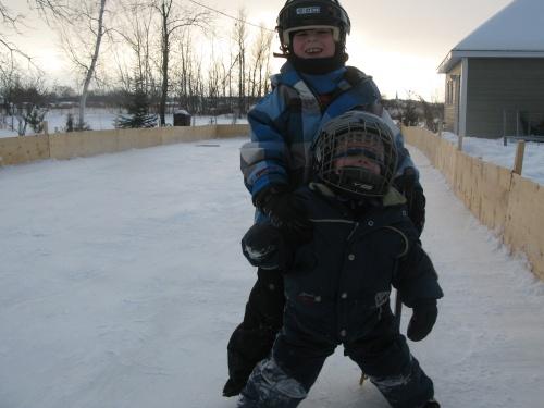 Le hockey en plein air