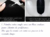 Tuto manucure rapide été: Texture jeans/Denim