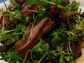 Salade pleurotes roties cresson