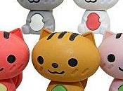 nouveau côté gommes boîte bento, chat lapin