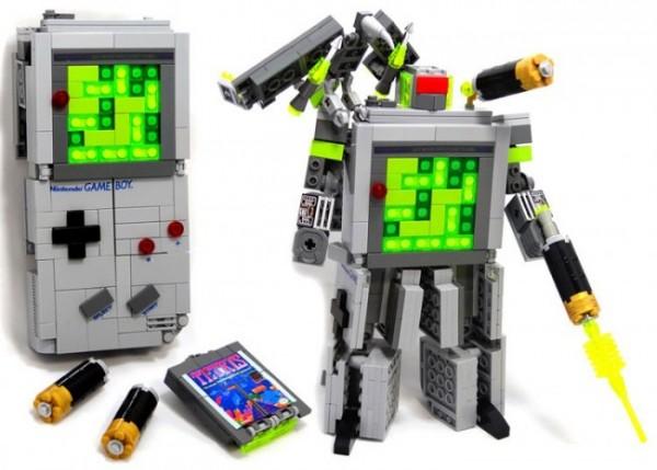 Domaster Transformer Game Boy Tetris Lego 600x429 Un Transformer Game Boy en  LEGO