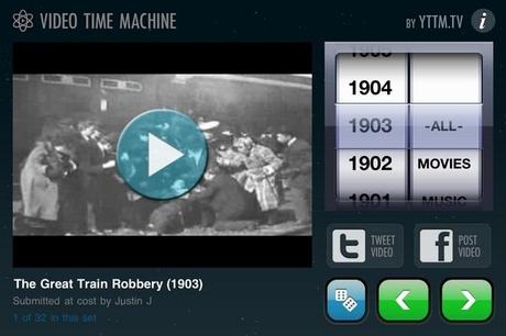 Regarder des vidéos des années 1800 à nos jours avec Video Time Machine pour iOS Video Time Machine iOS