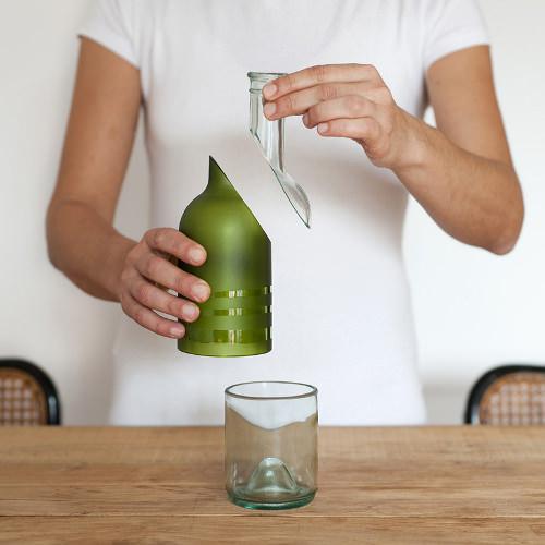 Design recyclé, le travail du verre par Lucirmás