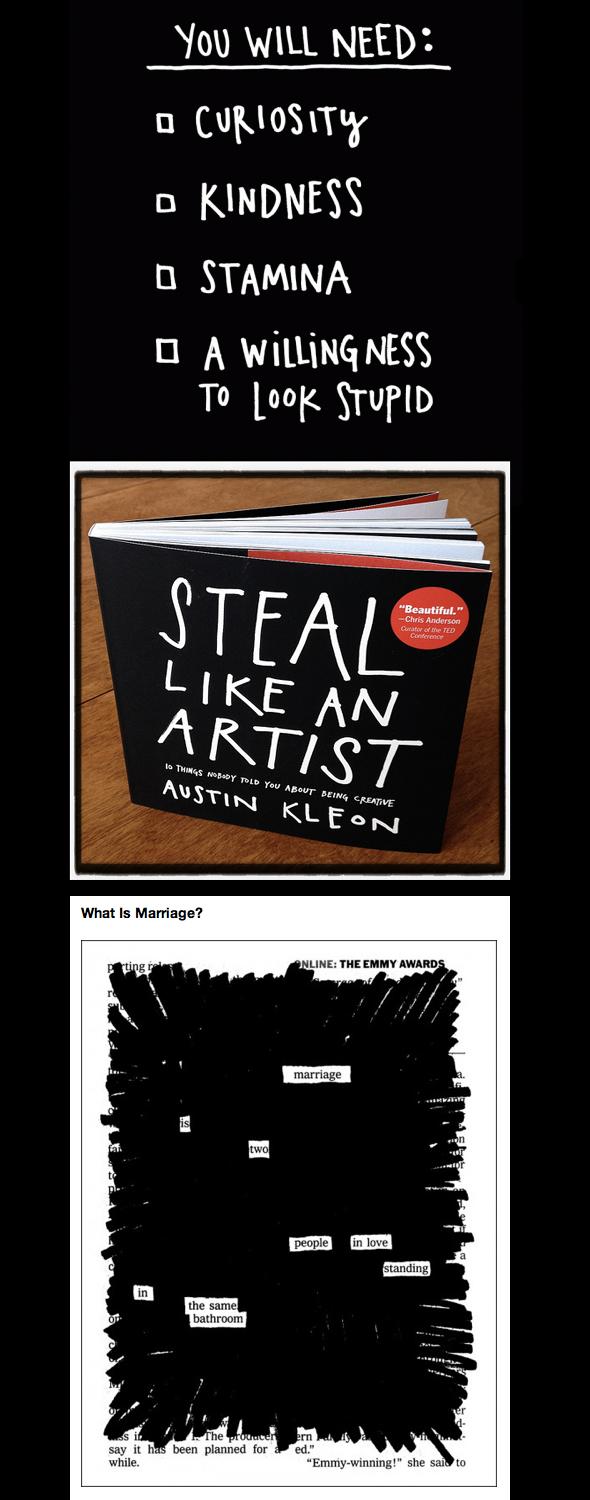 Steal Like An Artist d’Austin Kleon