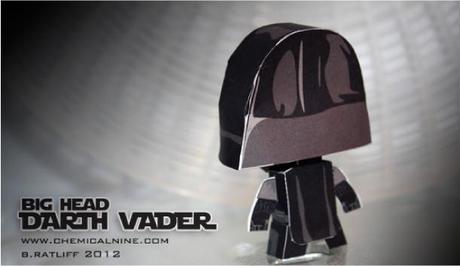 Big Head Darth Vader papertoy