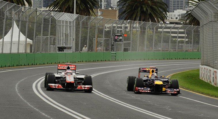 Button le plus rapide aux premiers libres à Melbourne