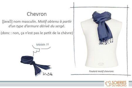 foulard chevron