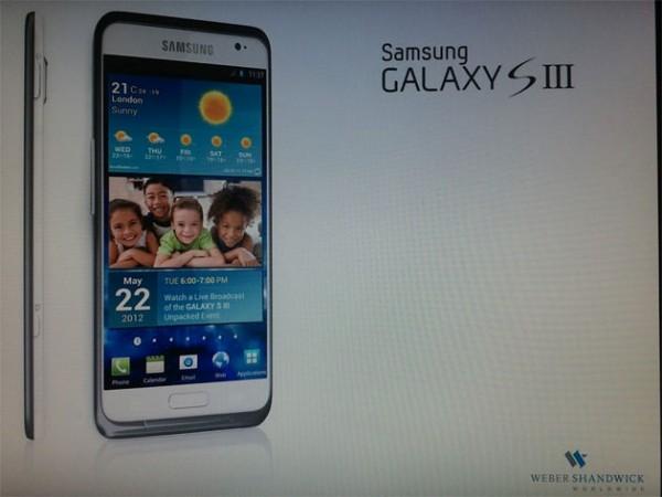 galaxy s iii may 22 600x450 Le Samsung Galaxy S3 annoncé le 22 mai ?
