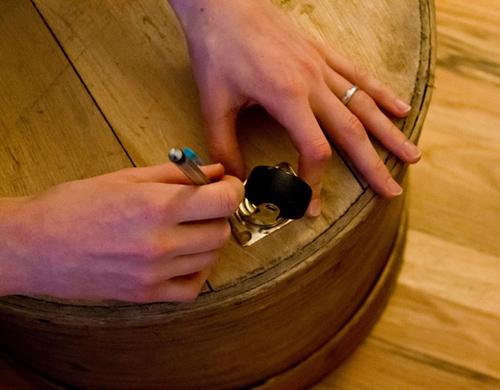 Avant et après une bonne idée de table de nuit