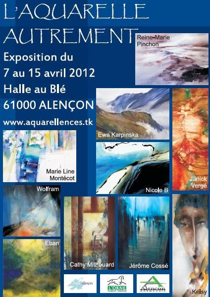 Aquarellence – Première exposition à Alençon