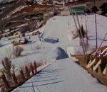 vidéo ski saut tremplin