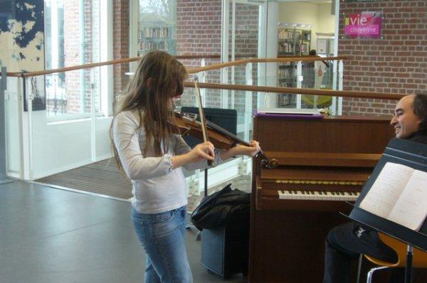 Dimanche matin en musique à la médiathèque l'Odyssée de Lomme