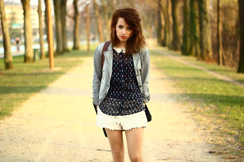 Combo short / Col claudine  !