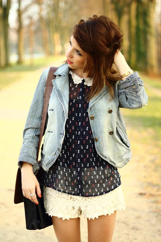 Combo short / Col claudine  !