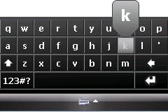 Keyboard clavier Iphone-Like sous Windows Mobile