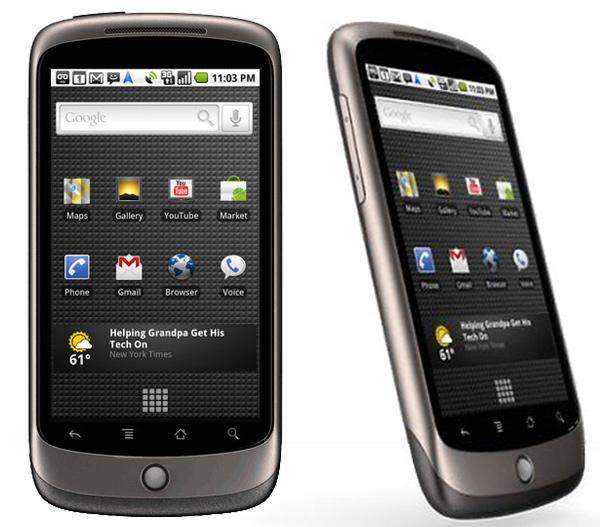 Google HTC Nexus One Qualcomm pense aux anciens terminaux