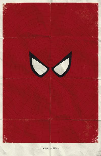 Affiche minimalist Spiderman par Marko Manev en vente sur Society6