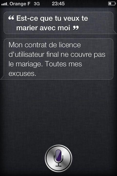 [SIRI : Quote du jour n°3] Un mariage non-autorisé