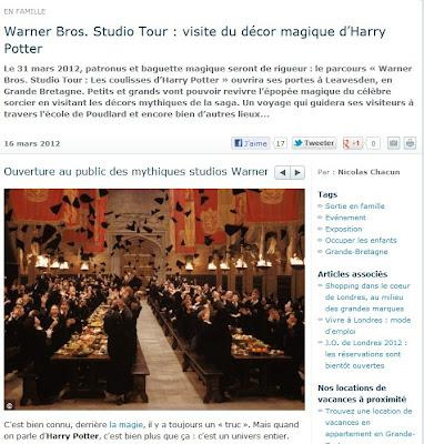 Warner Bros. Studio Tour : visite du décor magique d’Harry Potter