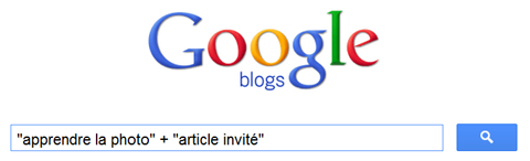 article invité, google recherche de blogs