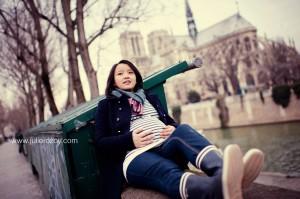 Vanessa & Benoît : séance photos future maman, Paris (75)