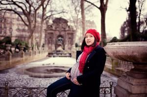 Vanessa & Benoît : séance photos future maman, Paris (75)