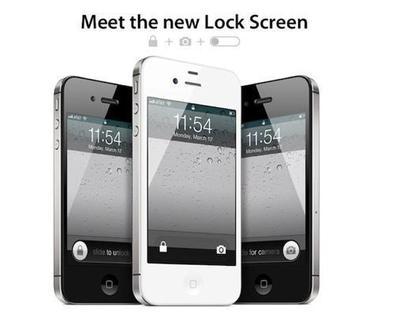 Concept fonctionnalité «Slide to Unlock» sur iPhone...