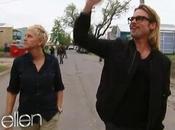 Ellen part terrain avec Brad Pitt